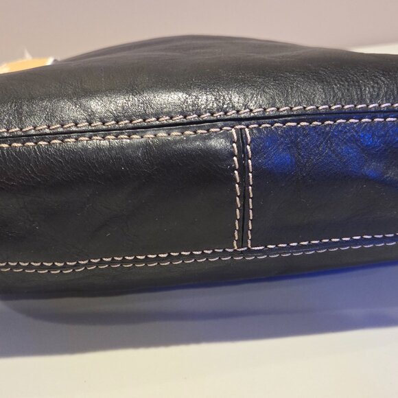 Michael Kors Brookville Large Hobo Black Leather Shoulder Bag - Picture 6 of 16